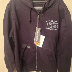 Snap-on DRI- DUCK Black Zip-UP Hoodie with limited edition 105th logo
